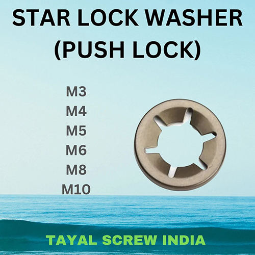Star Lock Washer Push Lock - Application: Industrial