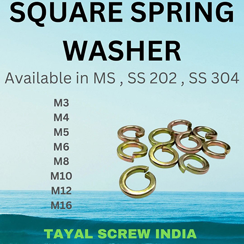 Square Spring Washer - Application: Industrial