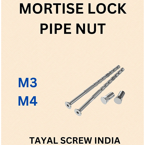Mortise Lock Pipe Nut - Application: Industrial