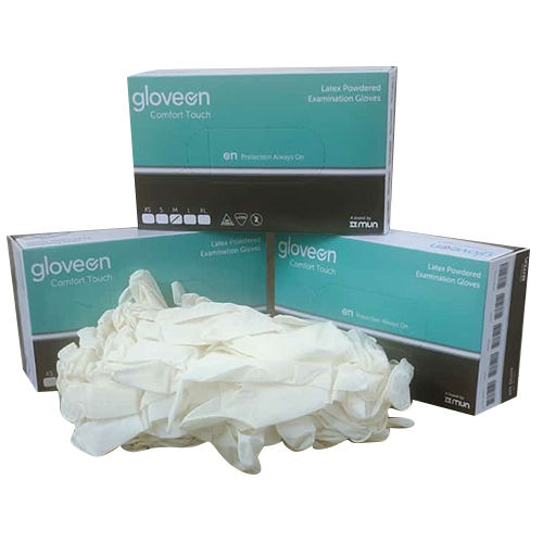 GLOVEN COMFORT TOUCH LATEX POWDERED GLOVES