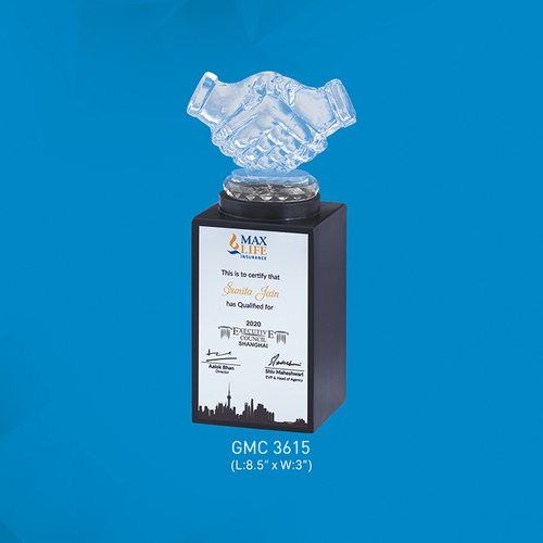 Max life acrylic trophy