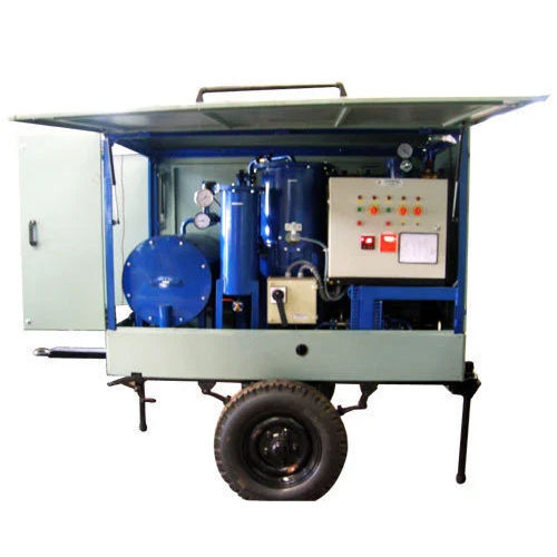 Multicolor Paint Coated High Vacuum Transformer Oil Filtration Plant