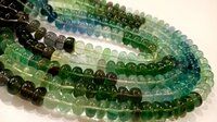 Natural Multi Fluorite Rondelle Plain 8 mm Beads Sold Per Strand 8'' Long