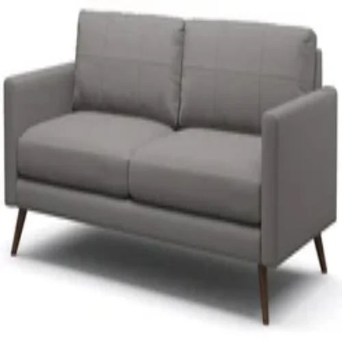 Grey Two Seater Office Sofa