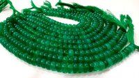 Natural Green Onyx Rondelle Plain 8mm Beads Sold Per Strand 8'' Long