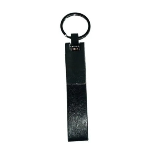 Leather Black Keychain