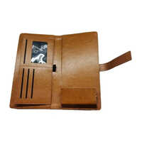 Promotional Leather Cheque Book Holder - Leather Material, 6 Centimeters Wide, Different Available Colors | Designer Patterns, Warranty Included