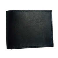 Mens Black Promotional Wallet Leather - Leather, 4 X 5 Inches, Black | Modern Design, Durable Construction, Compact Folded Style