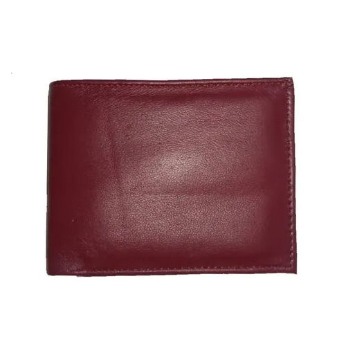 Mens Plain Brown Leather Wallet