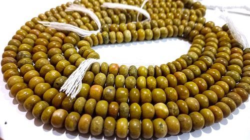 Natural Green Opal Gemstone Rondelle Plain 8mm Beads Strands 7 Inches Long