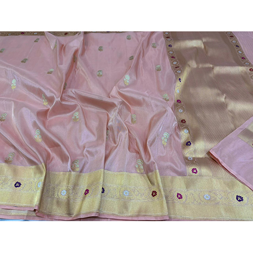 Banarasi Handloom Katan Tissue Kadwa Saree