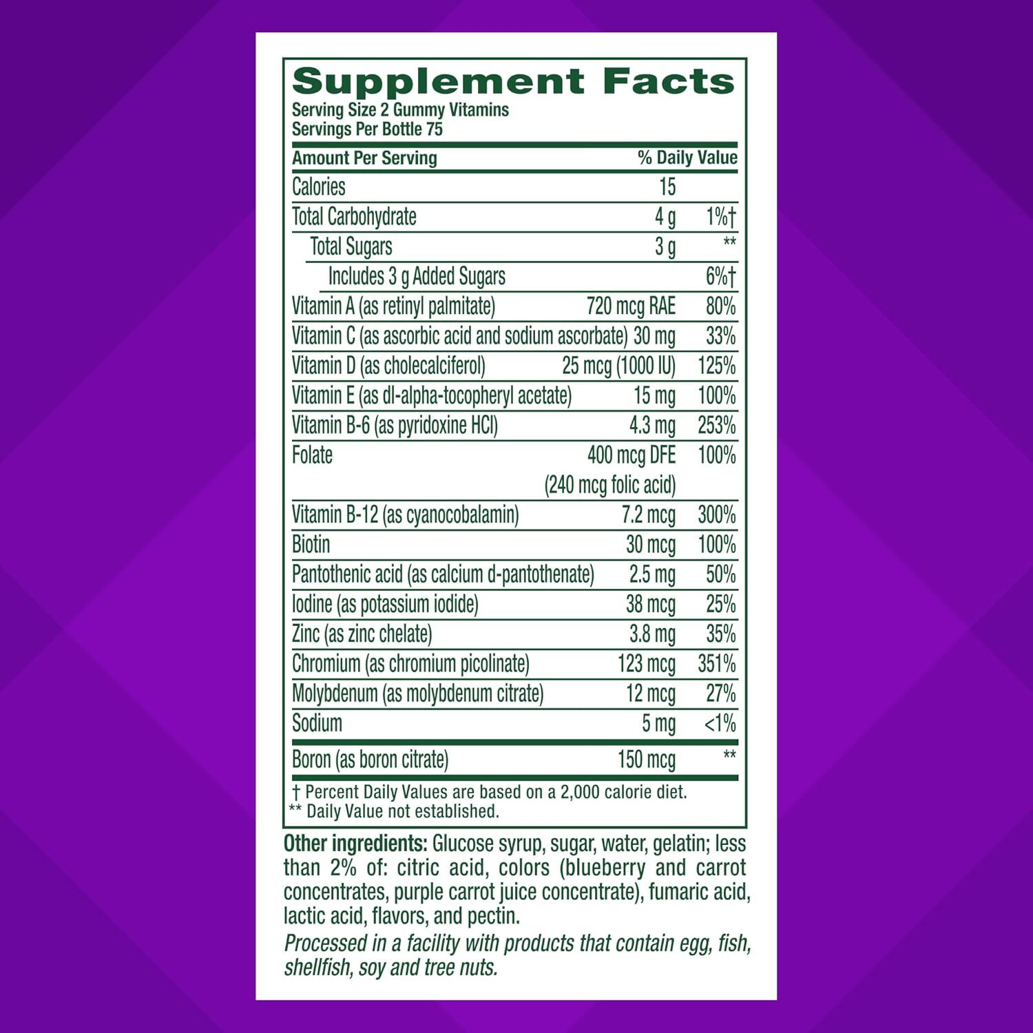 vitafusion Adult Gummy Vitamins for Men, for Men 150 Count