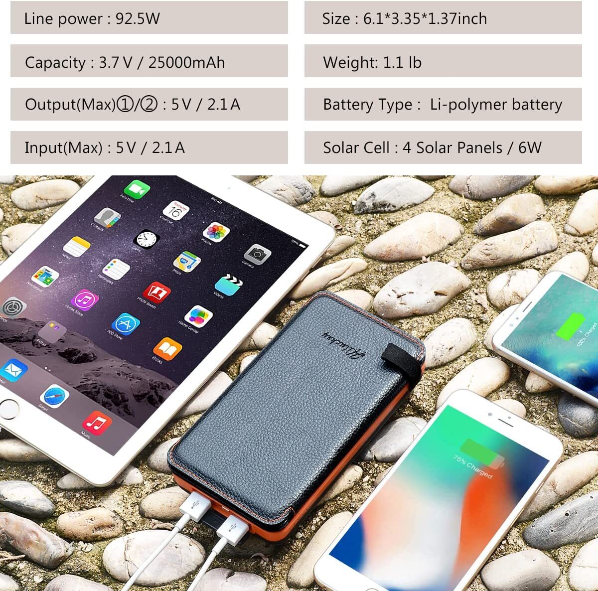 Hiluckey Solar Charger