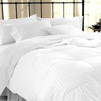 White Satin Single Bed Hotel Duvet Covers
