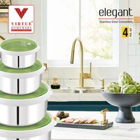 ELEGANT VIRTUE HOMEWARE ST. STEEL FOOD CONTAINER