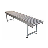Ss Gravity Roller Conveyor - Mild Steel, 600 Mm Width X 750 Mm Height, Up To 200 Kg Load Capacity | 1-15 Feet Length, Industrial-grade, Gravity-fed System, 1-year Warranty