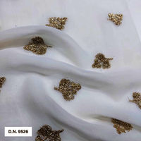 Madhav fashion Embroidery leaf pattern Motif fabric