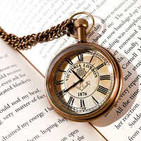 Antique Brass Pocket Watch - Shape: Round
