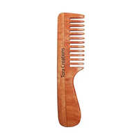 Neem Wooden Comb - 7 Inch, Light Brown | Natural Hair Growth Stimulator For All Ages, Gentle On Scalp, Prevents Breakage And Reduces Frizz