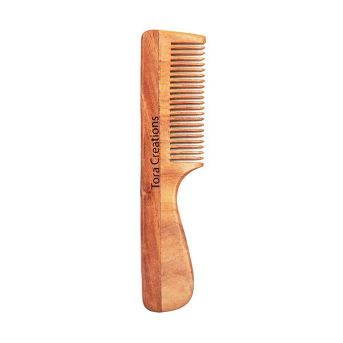 Neem Wood Hair Comb Age Group: Suitable For All Ages