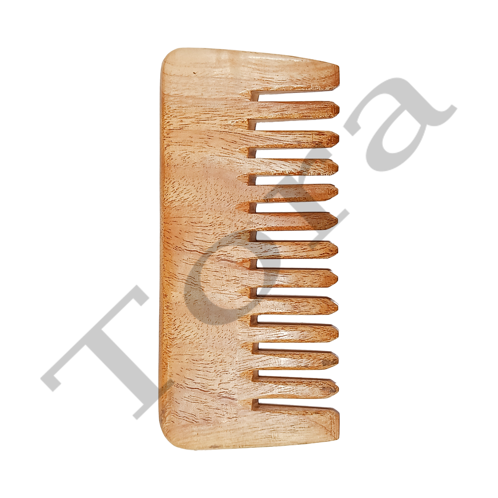 Tora Creations Wide Bristles Comb Small Export Quality Handmade (TCNC7011)