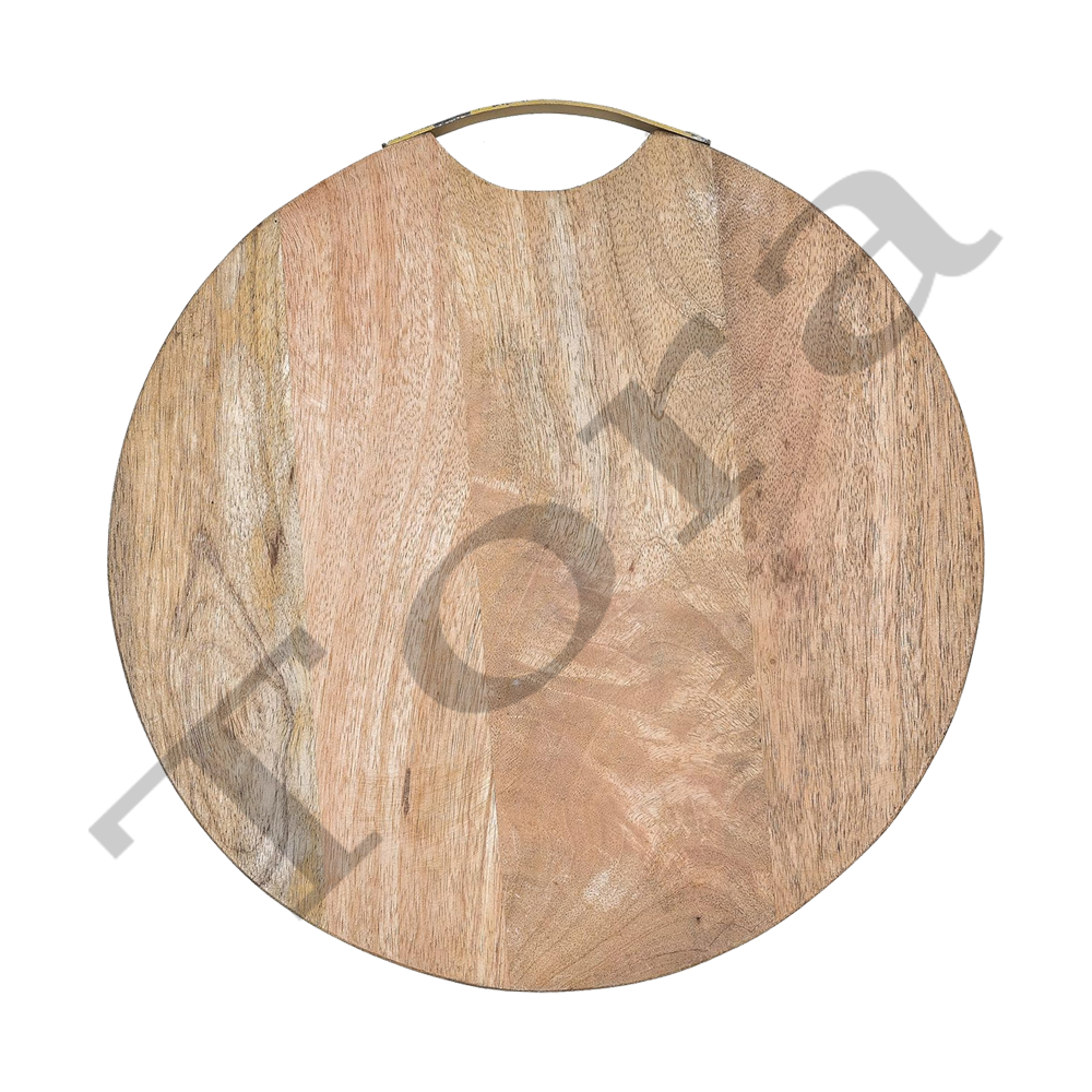 Tora Round Mango Wood Chopping Board Export Quality (TCCB1007)