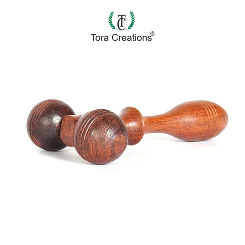 WOODEN ACUPRESSURE FACE ROLLER (TCAT5001)