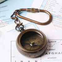 Antique Brass Keychain - Regional Style: Indian