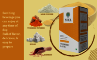 Turmeric Latte Instant Premix - 250g Dried Blend | Includes Antioxidants, Fresh Taste, Convenient Beverage Solution