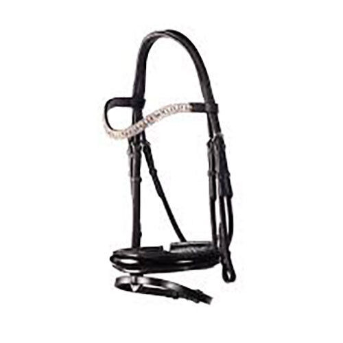 Snaffle Bridle Wth Leather Braided - Application: Horse Riding