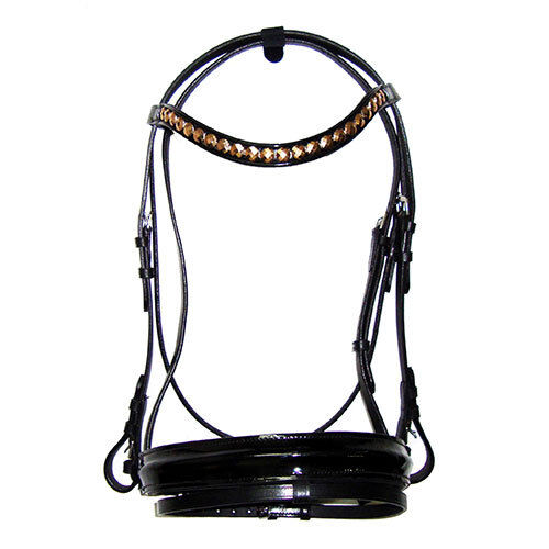 SNAFFLE BRIDLE WITH RAISED BROWBAND & NOSEBAND