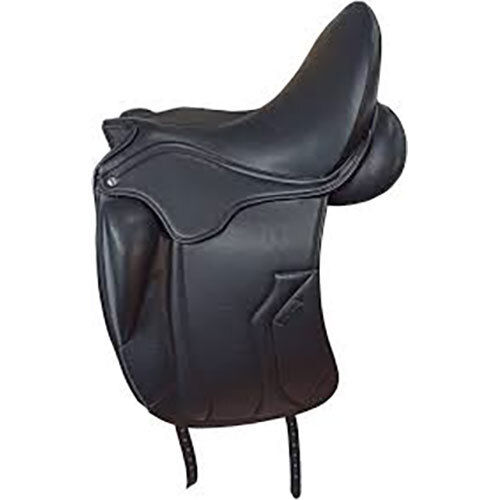 DRESSAGE SADDLE IN GOOD QUALITY INDIAN LEATHER WITH EXTRA DEEP SEAT