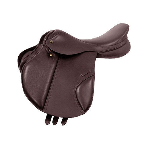 CLOSE CONTACT SADDLE IN DUAL TONE LEATHER DESIGN & SOFTY LEATHER KNEE PAD