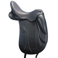 Leather Saddlery - High-quality Smooth Indian Leather, Standard Size, Black Color - All-purpose Design With Softy Covered Knee Pad For Ultimate Comfort