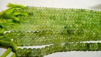 Natural Prehnite Gemstone Rondelle Plain 8mm Beads Sold per Strand 8'' long