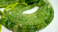 Natural Prehnite Gemstone Rondelle Plain 8mm Beads Sold per Strand 8'' long