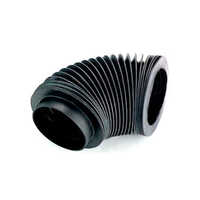 Nylon Round Bellow Cover - High-quality Durable Nylon, Reducing Shape, Matte Black | Industrial Protection From Dirt And Debris, Easy Installation