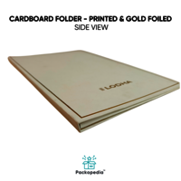 Cardboard Folder for Real Estate - Printed & Gold Foiled
