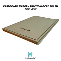 Cardboard Folder for Real Estate - Printed & Gold Foiled