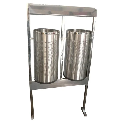 30 Ltr Stainless Steel Outdoor Dustbin