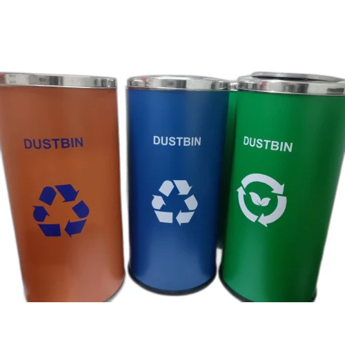 Round Stainless Steel Dustbin