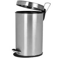 Stainless Steel Bin Holder - 30 Litre Capacity, Durable Silver Design For Office And Commercial Use
