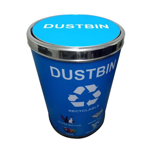 5 Ltr Single Drum Stainless Steel Dustbin Application: Office / Commercial