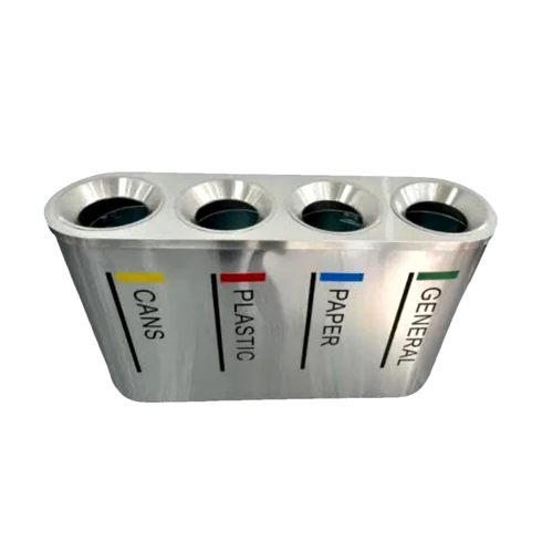 120 Ltr 4 In 1 Stainless Steel Dustbin