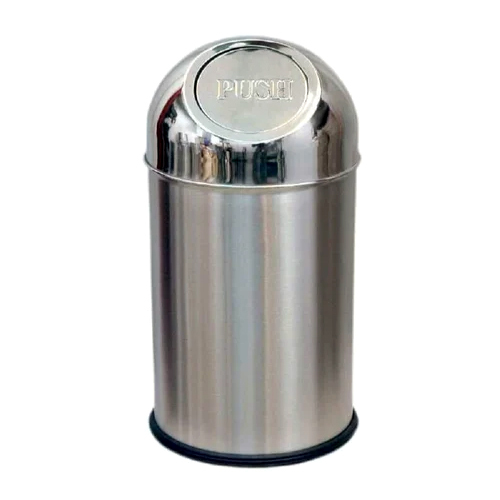 Stainless Steel Push Can Bin