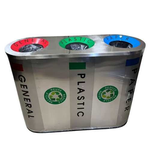 4 In 1 Steel Dustbin Application: Office / Commercial