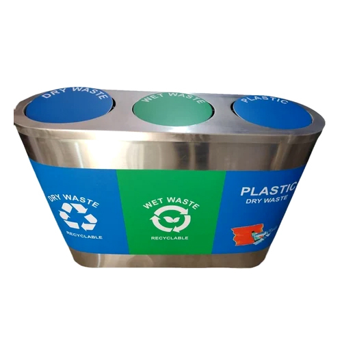 Stainless Steel Trio Dustbin