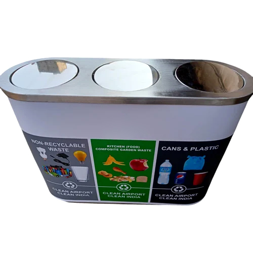 Stainless Steel Airport Dustbin