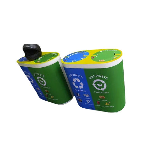 2 In 1 Fibre Duo Dustbin Application: Office / Commercial