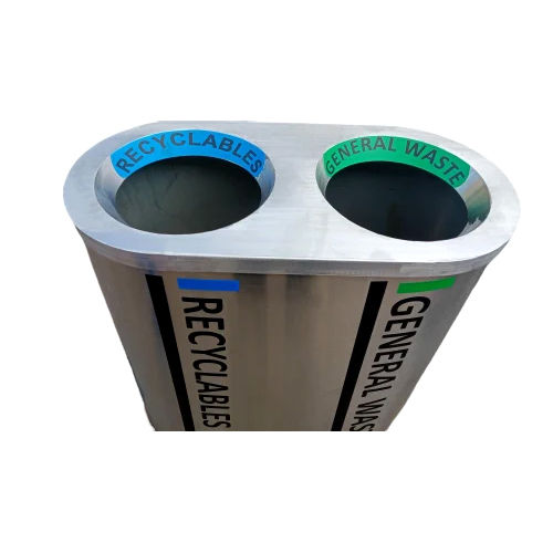 Open Top Airport Stainless Steel Dustbin Application: Office / Commercial